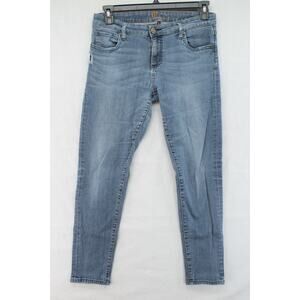 Kut From The Kloth Jeans Womens Size 8 Boyfriend Mid Rise Dark Wash Blue Denim